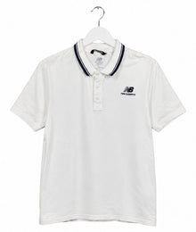New Balance Logo Vintage Poloshirt Herren Weiß L