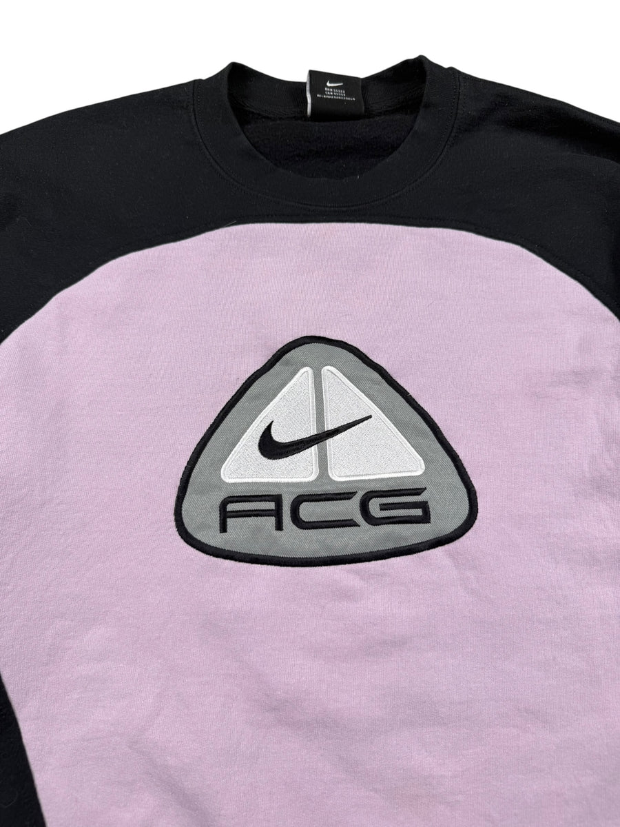 Nike ACG Colorblock Sweater Damen Schwarz Flieder M