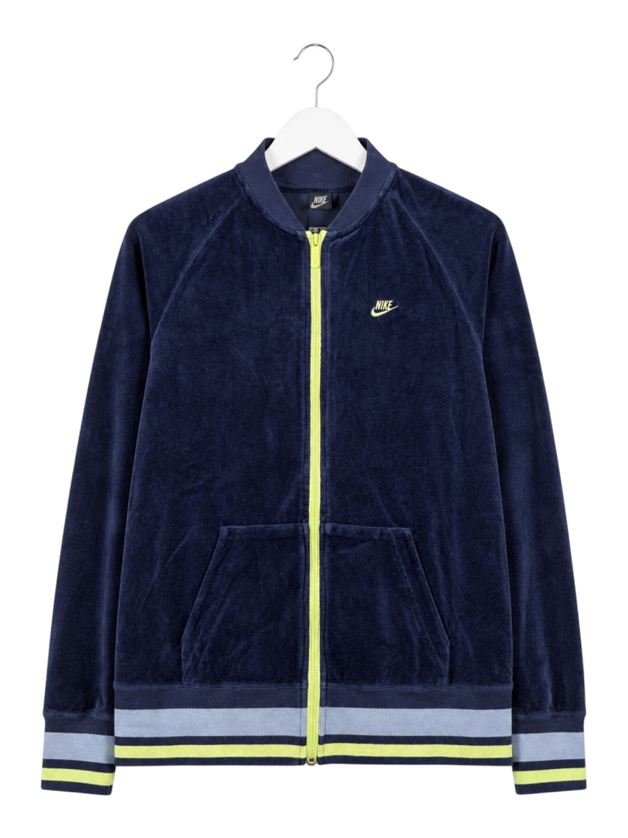 Nike Velours Vintage Trackjacket Damen Blau XL