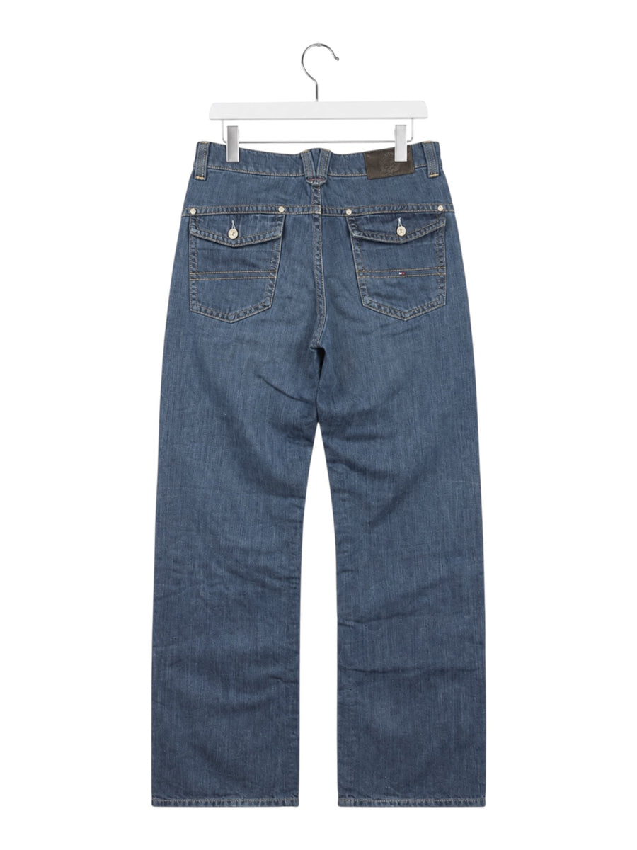 Tommy Hilfiger Straight Leg Vintage Jeans Herren Blau S