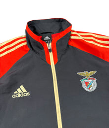 Adidas Benfica Lissabon Vintage Tracksuit Herren Schwarz Rot Gold L