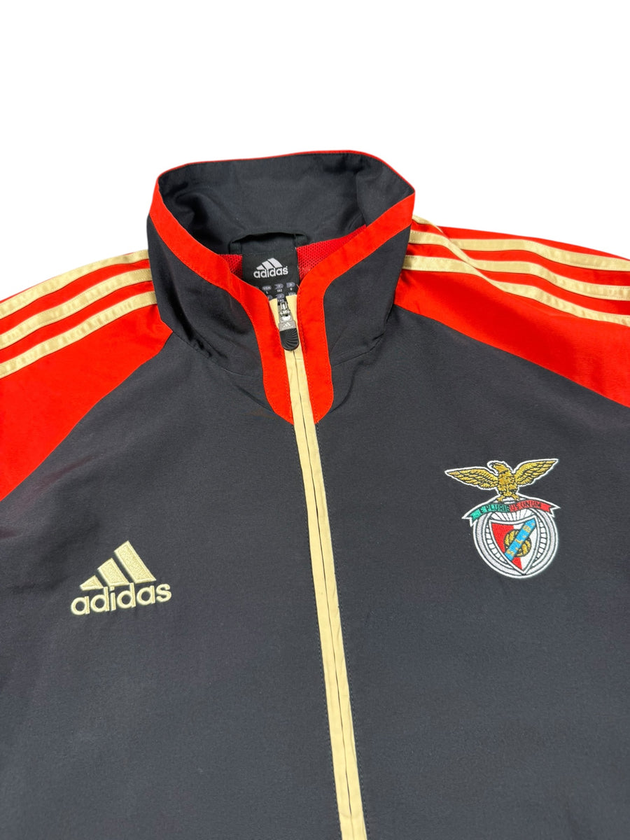 Adidas Benfica Lissabon Vintage Tracksuit Herren Schwarz Rot Gold L
