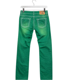 True Religion Big Stitch Vintage Jeans Herren Grün L