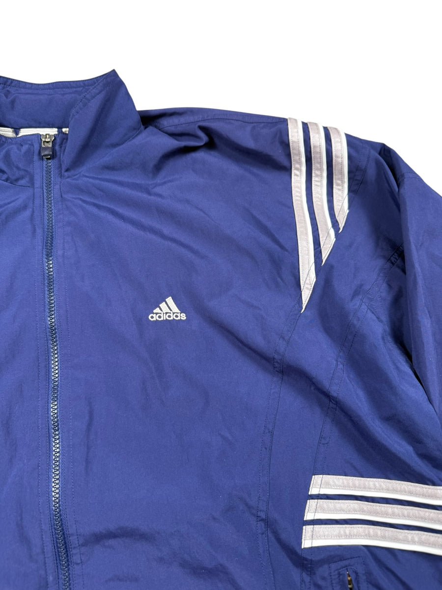 Adidas 3-Stripes Vintage Trackjacket Damen Blau Silber XL