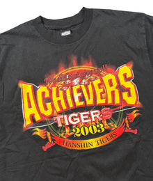 Vintage Big Print T-Shirt Herren Schwarz M