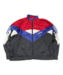 Adidas Vintage Trackjacket Herren Schwarz Rot Blau Weiß M