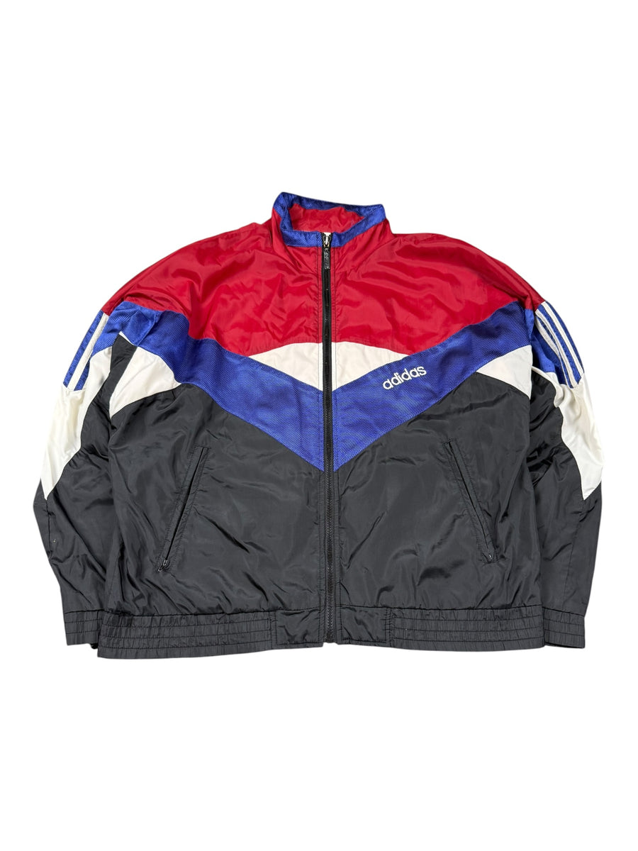 Adidas Vintage Trackjacket Herren Schwarz Rot Blau Weiß M