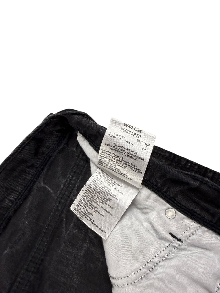 Wrangler Regular Fit Vintage Jeans Herren Schwarz XL