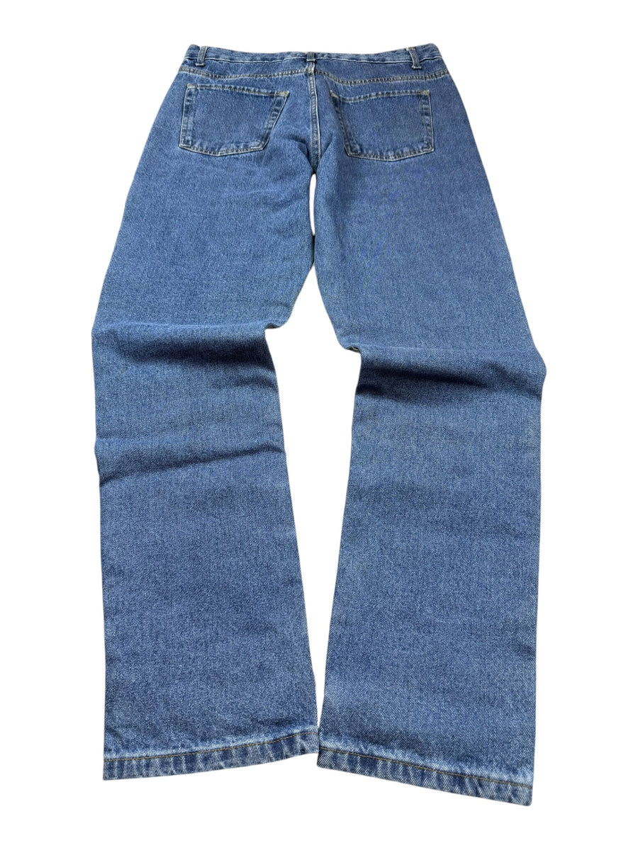 Faith Project Couture Destroyed Vintage Jeans Herren Blau M