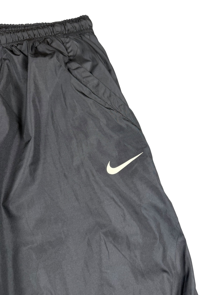 Nike T90 Wide Leg Vintage Trackpants Herren Schwarz Weiß XL