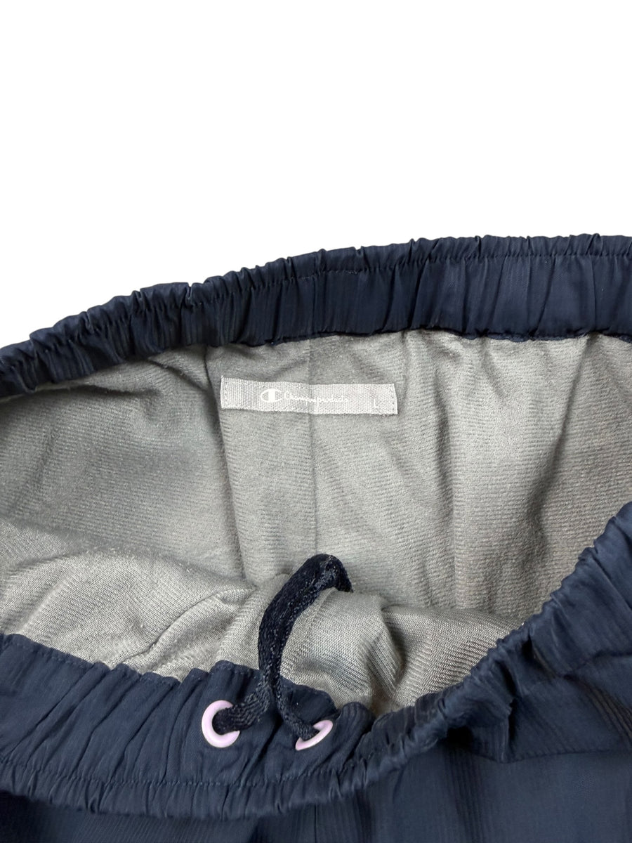 Champion Logo Vintage Trackpants Damen Dunkelblau Rosa L