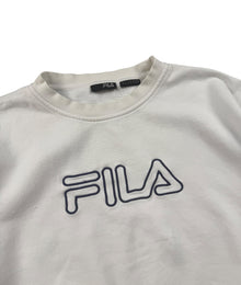 FILA Big Logo Vintage Sweater Herren Cremeweiß XL