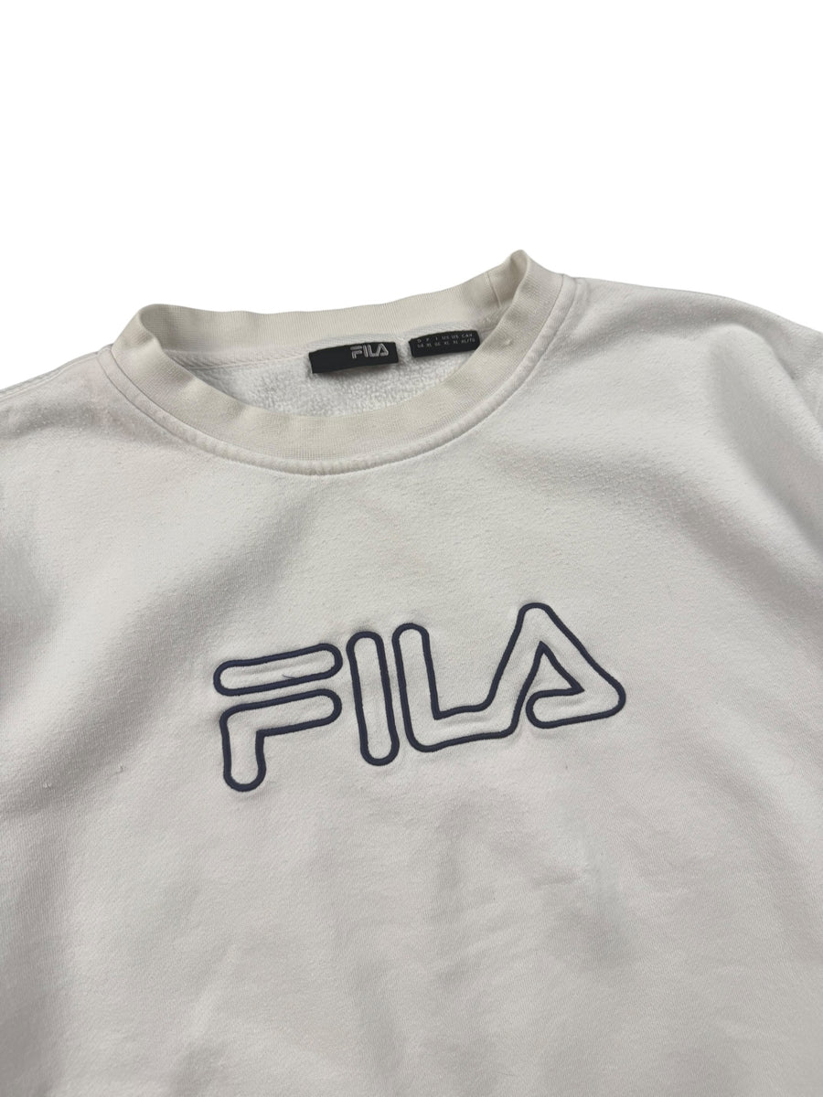 FILA Big Logo Vintage Sweater Herren Cremeweiß XL