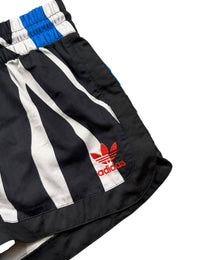 Adidas Trefoil Vintage Shorts Damen Zebra Schwarz Weiß S