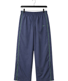 Nike Swoosh Wide Leg Vintage Trackpants Herren Dunkelblau Grün XL