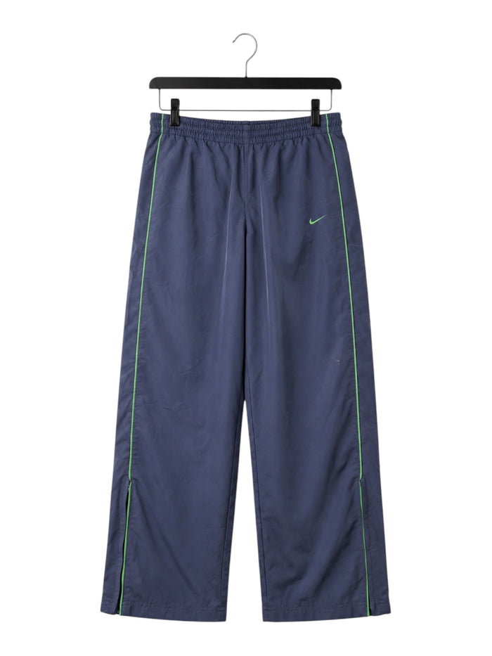 Nike Swoosh Wide Leg Vintage Trackpants Herren Dunkelblau Grün XL