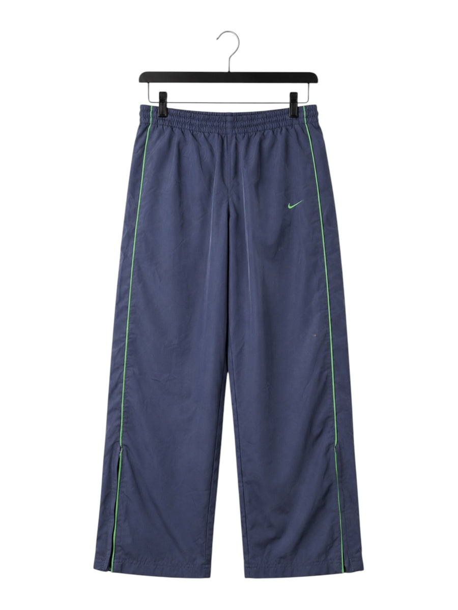 Nike Swoosh Wide Leg Vintage Trackpants Herren Dunkelblau Grün XL