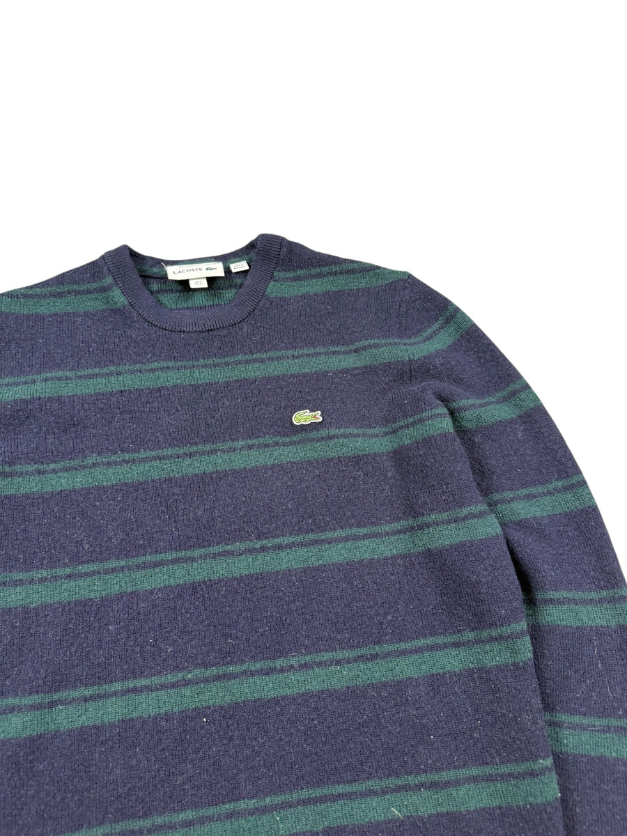 Lacoste Striped Vintage Sweater Herren Dunkelblau Grün M