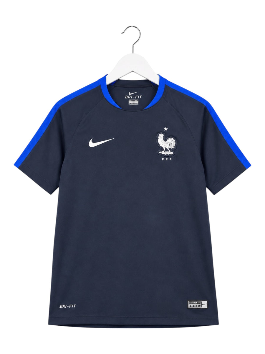 Nike Frankreich FFF 2016 Euro Vintage Trikot Herren Dunkelblau Blau S