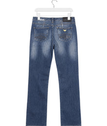 Armani Jeans Straight Leg Vintage Jeans Damen Blau M