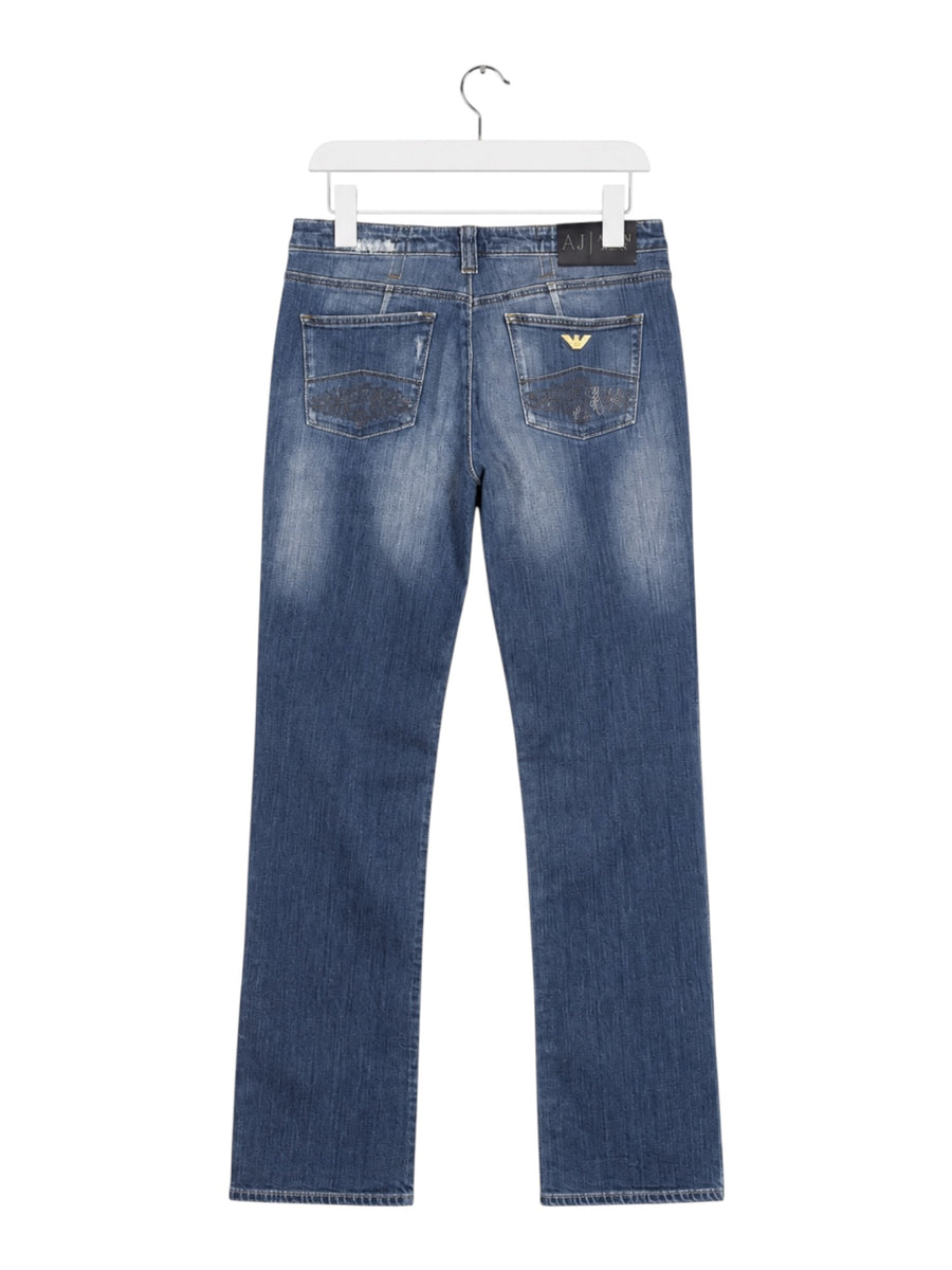 Armani Jeans Straight Leg Vintage Jeans Damen Blau M