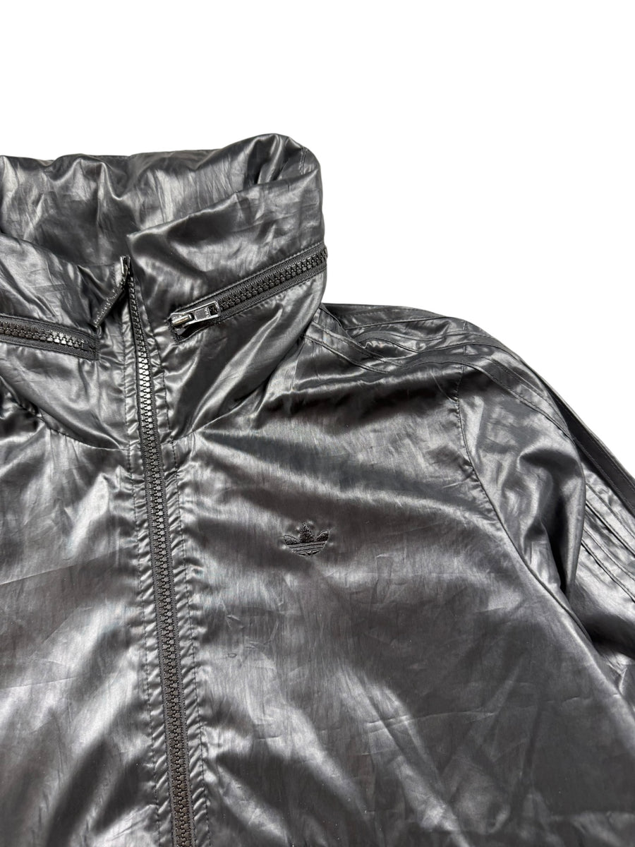 Adidas Trefoil Vintage Glanz Jacket Damen Schwarz S