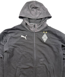 Puma Borussia Mönchengladbach Fußball Zip Hoodie Herren Schwarz M