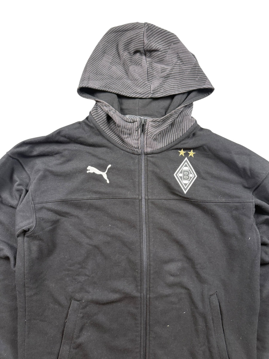 Puma Borussia Mönchengladbach Fußball Zip Hoodie Herren Schwarz M
