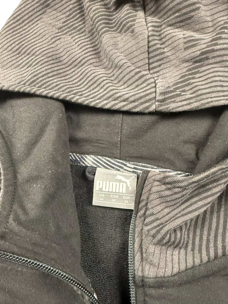 Puma Borussia Mönchengladbach Fußball Zip Hoodie Herren Schwarz M