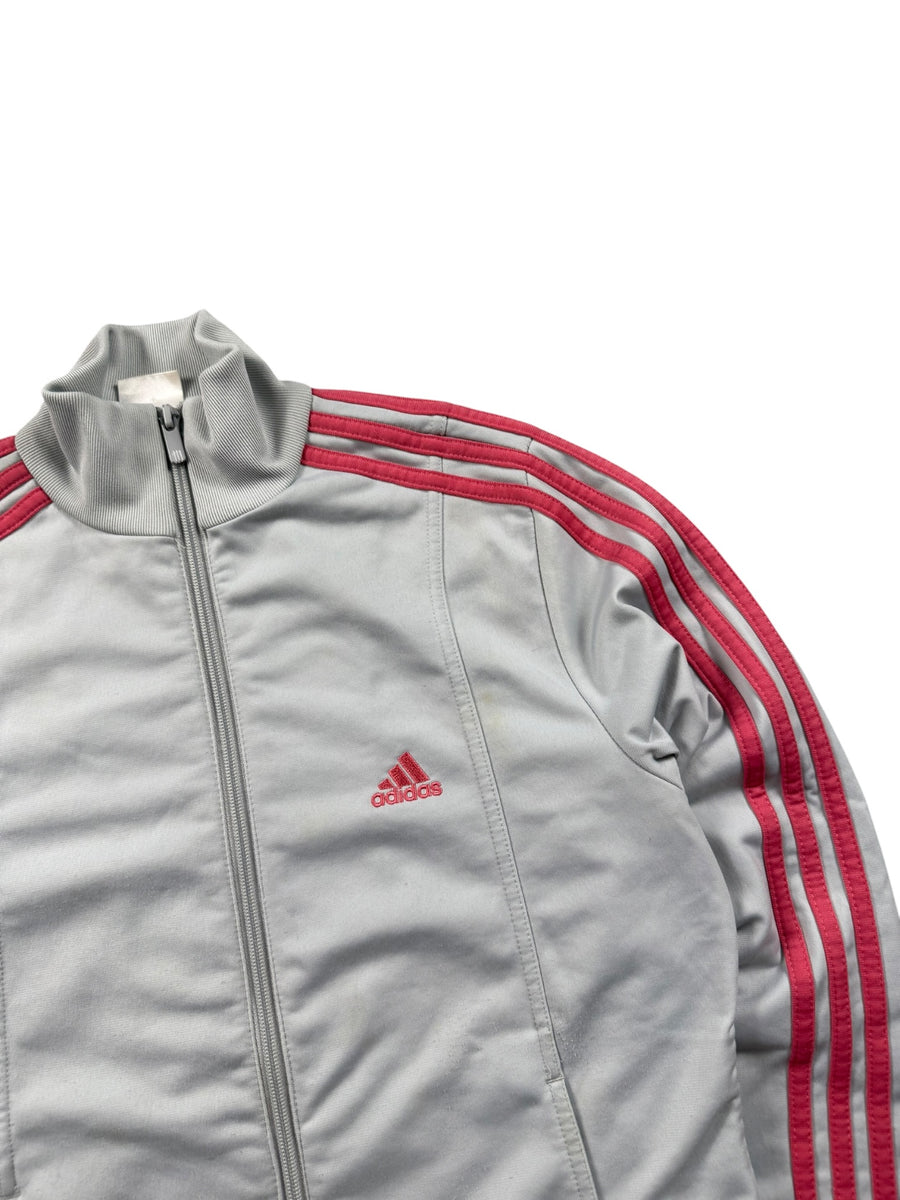 Adidas 3-Stripes Vintage Trackjacket Damen Grau Pink L