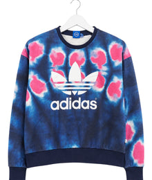 Adidas Originals Batik Vintage Sweater Damen Blau Pink S