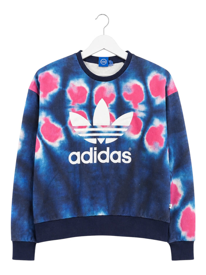 Adidas Originals Batik Vintage Sweater Damen Blau Pink S