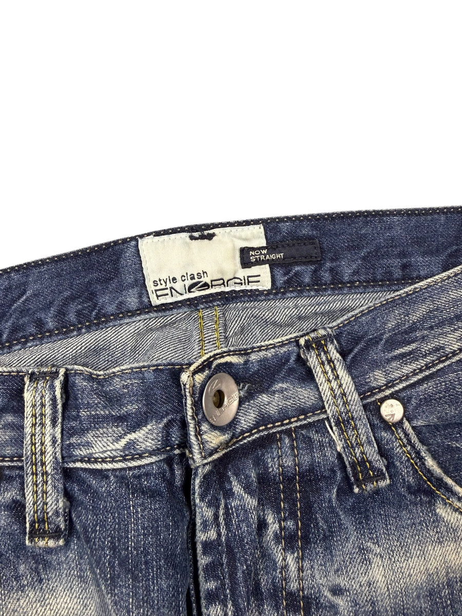 Energie Now Straight Vintage Jeans Herren Blau S