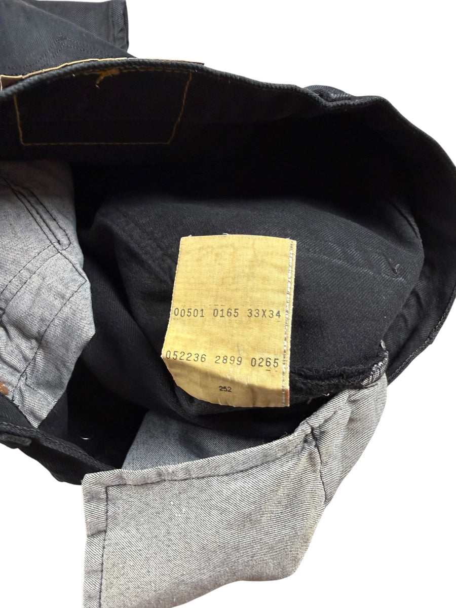 Levi’s 501 Straight Leg Vintage Jeans Herren Schwarz S