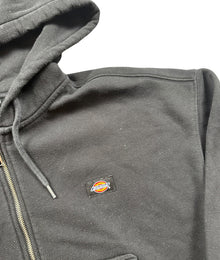 Dickies Logo Cropped Zip Hoodie Damen Schwarz Größe XS