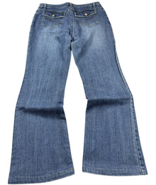 Blue Motion Strass Vintage Schlagjeans Damen Blau M