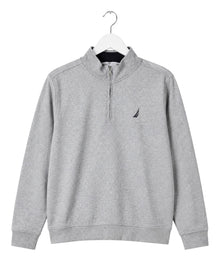 Nautica Sail Logo Vintage Half-Zip Sweater Herren Hellgrau M