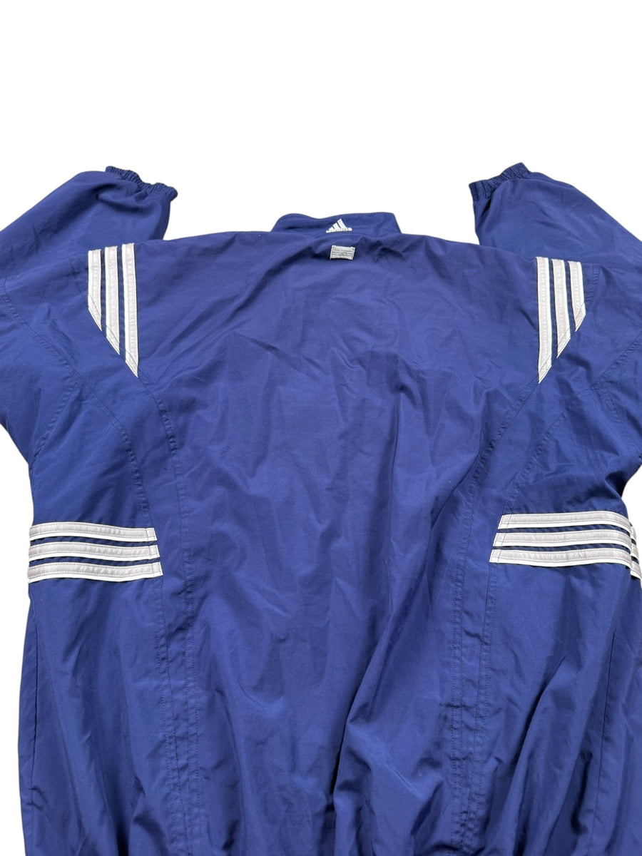 Adidas 3-Stripes Vintage Trackjacket Damen Blau Silber XL