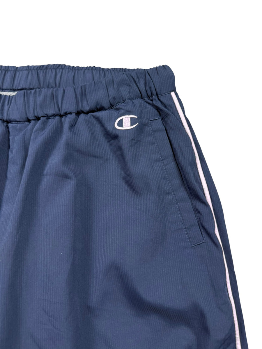 Champion Logo Vintage Trackpants Damen Dunkelblau Rosa L