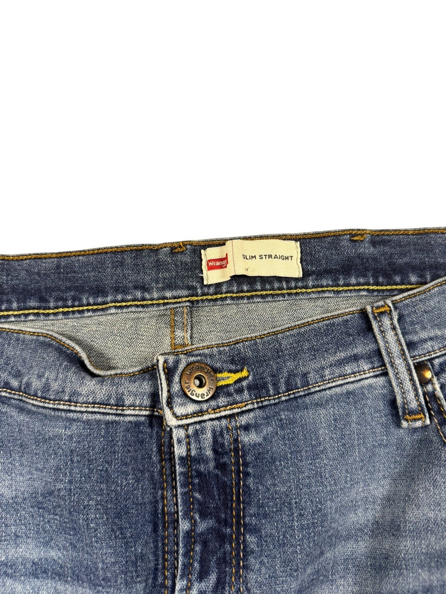 Wrangler Straight Leg Vintage Jeans Herren Blau XL