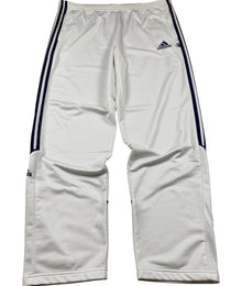 Adidas 3-Stripes Wide Leg Vintage Trackpants Herren Weiß Blau XL