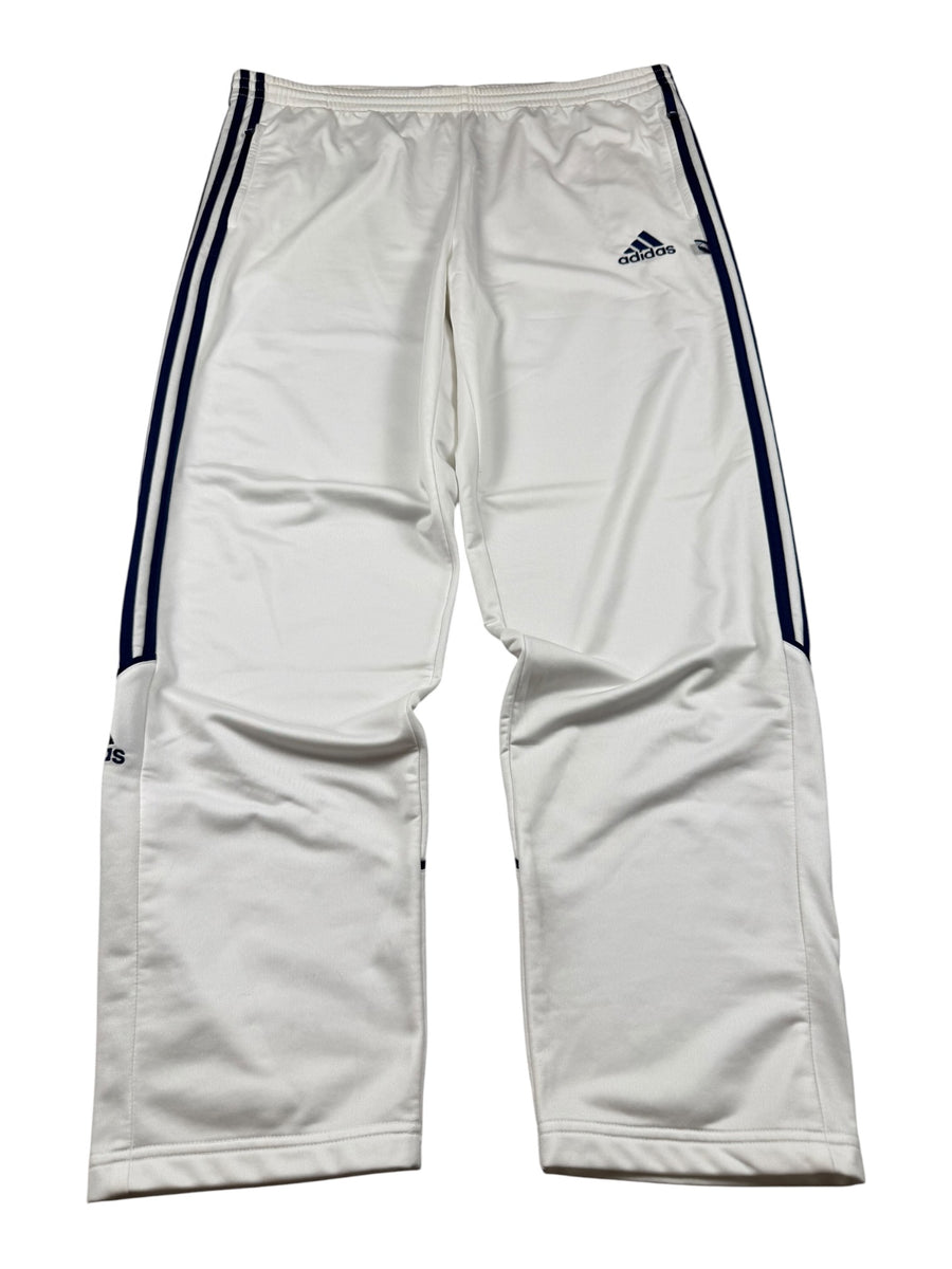 Adidas 3-Stripes Wide Leg Vintage Trackpants Herren Weiß Blau XL