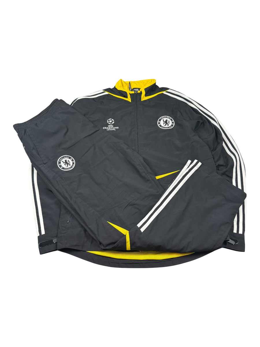Adidas Chelsea FC Champions League Vintage Tracksuit Herren Schwarz Gelb L