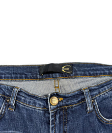 Just Cavalli Nieten Vintage Bootcut Jeans Damen Blau L