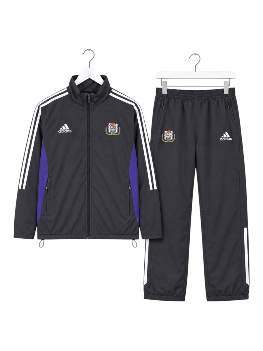 Adidas RSC Anderlecht Vintage Tracksuit Herren Schwarz Lila Weiß S