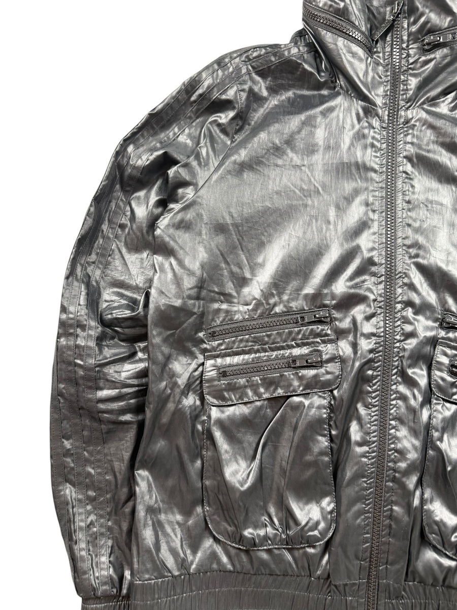 Adidas Trefoil Vintage Glanz Jacket Damen Schwarz S