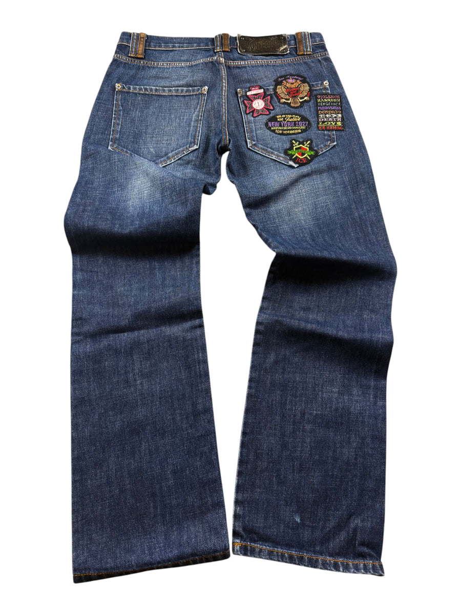 Iceberc Retro Vintage Jeans Herren Blau L