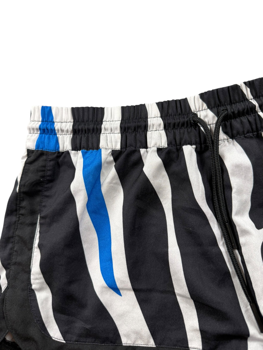 Adidas Trefoil Vintage Shorts Damen Zebra Schwarz Weiß S