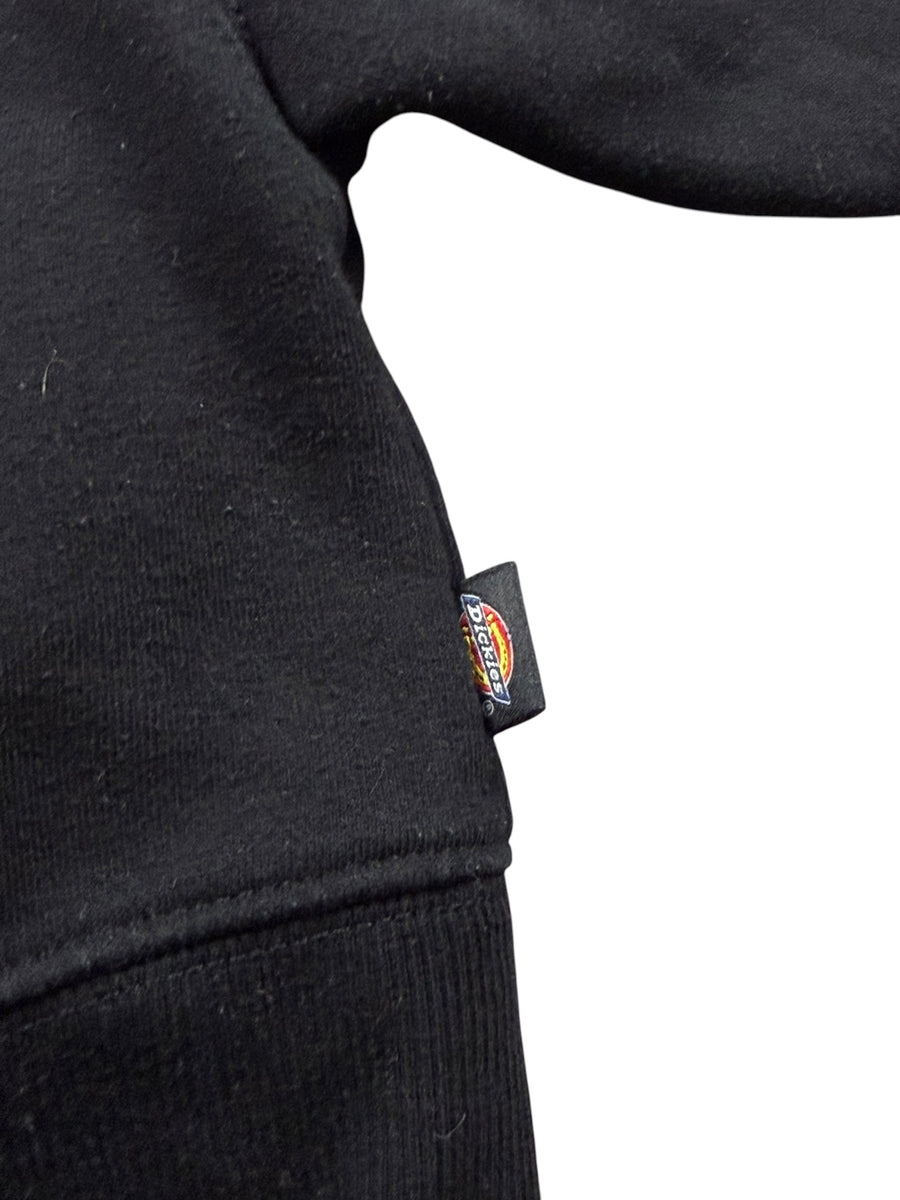Dickies Logo Cropped Zip Hoodie Damen Schwarz Größe XS