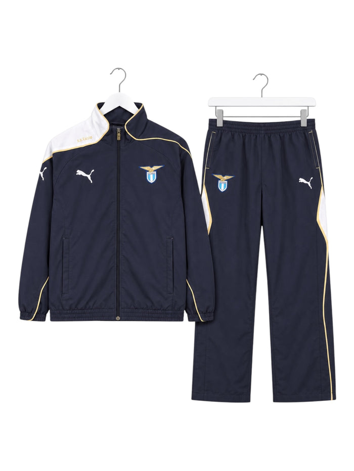 Puma SS Lazio Vintage Tracksuit Herren Dunkelblau Weiß Gold L